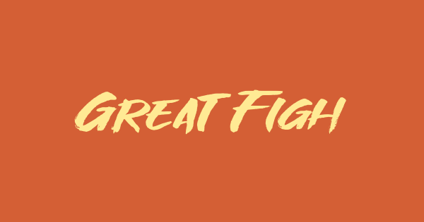 Great Fighter font thumbnail